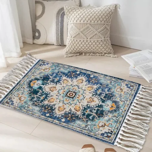 Woven Bohemian Mandala Doormat Kitchen Mat Floor Mat Non-Slip Area Rug Oil Proof Rug Indoor Outdoor Mat Bedroom Decor Bathroom Mat Entrance Rug