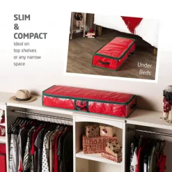 Wrapping Paper Organizer Storage Bag Heavy Duty - Christmas Storage Organizer for Wrapping Paper and Gift Bag Storage - Wrapping Paper Storage Container - Holiday Christmas Decorations