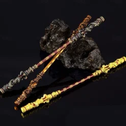 Wukong Zinc Alloy Figurine - Monkey King Great Sage Equal to Heaven Golden Cudgel 22CM Metal Ruyi Jingu Bang Staff - Great Sage Equal to Heaven Game Collectible