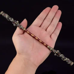 Wukong Zinc Alloy Figurine - Monkey King Great Sage Equal to Heaven Golden Cudgel 22CM Metal Ruyi Jingu Bang Staff - Great Sage Equal to Heaven Game Collectible