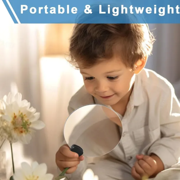 5X Hands Free Magnifying Glass Adjustable Magnifier with4.33in Diameter Lens and Stand Neckwear for Reading Seniors Low Vision Sewing Crafting Cross Stitch Inspection Repair