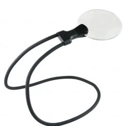 5X Hands Free Magnifying Glass Adjustable Magnifier with4.33in Diameter Lens and Stand Neckwear for Reading Seniors Low Vision Sewing Crafting Cross Stitch Inspection Repair