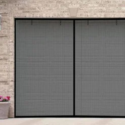 16x7FT/8x7FT Garage Screen Door Magnetic Garage Door Screen Magnetic Closure Fiberglass Garage Screen Doors for 2 Car Garage Pull Down for Patio, Porch, Window to Keep Bugs Out