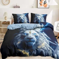 Yin-Yang Animals Duvet Cover Set 100% Cotton Soft and Breathable Bedding Set with Unique Yin-Yang Animal Print Stylish and Cozy Perfect for Bedroom Decor Easy Care Machine Washable