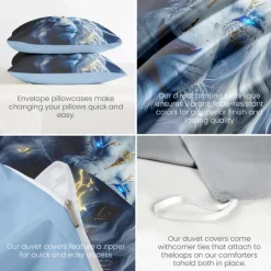 Yin-Yang Animals Duvet Cover Set 100% Cotton Soft and Breathable Bedding Set with Unique Yin-Yang Animal Print Stylish and Cozy Perfect for Bedroom Decor Easy Care Machine Washable