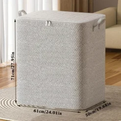 Zipper Storage Bag Clothes Quilt Large Capacity Storage Bag Moving Living Room Bedroom Quilt Finishing Storage Basket