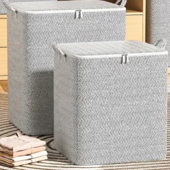 Zipper Storage Bag Clothes Quilt Large Capacity Storage Bag Moving Living Room Bedroom Quilt Finishing Storage Basket